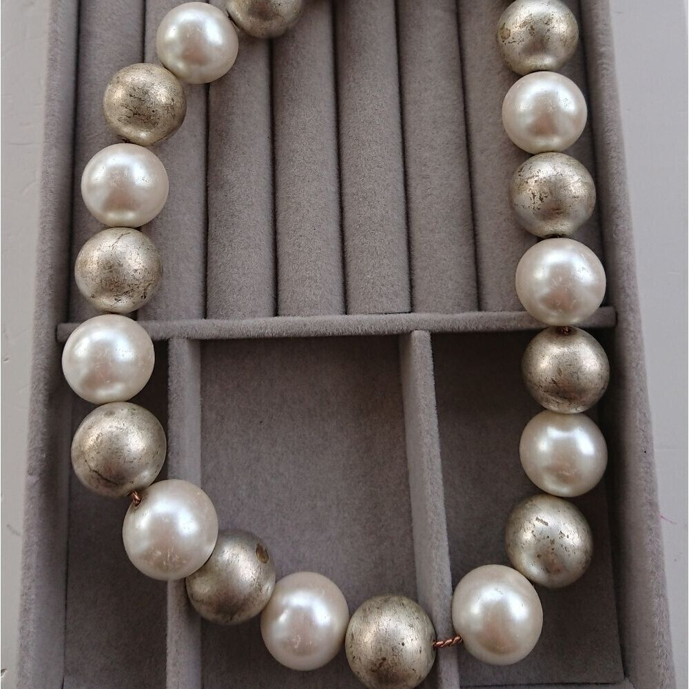 Anne Klein Artisan faux pearl necklace